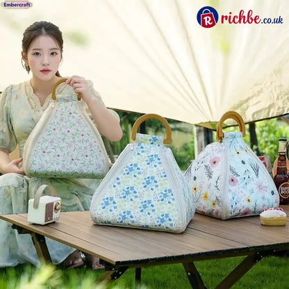🌿 Foldable Waterproof Picnic Blanket with Carry Handle – Thick Padded Outdoor Mat for Beach Camping & Travel