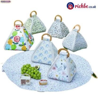 🌿 Foldable Waterproof Picnic Blanket with Carry Handle – Thick Padded Outdoor Mat for Beach Camping & Travel - All
