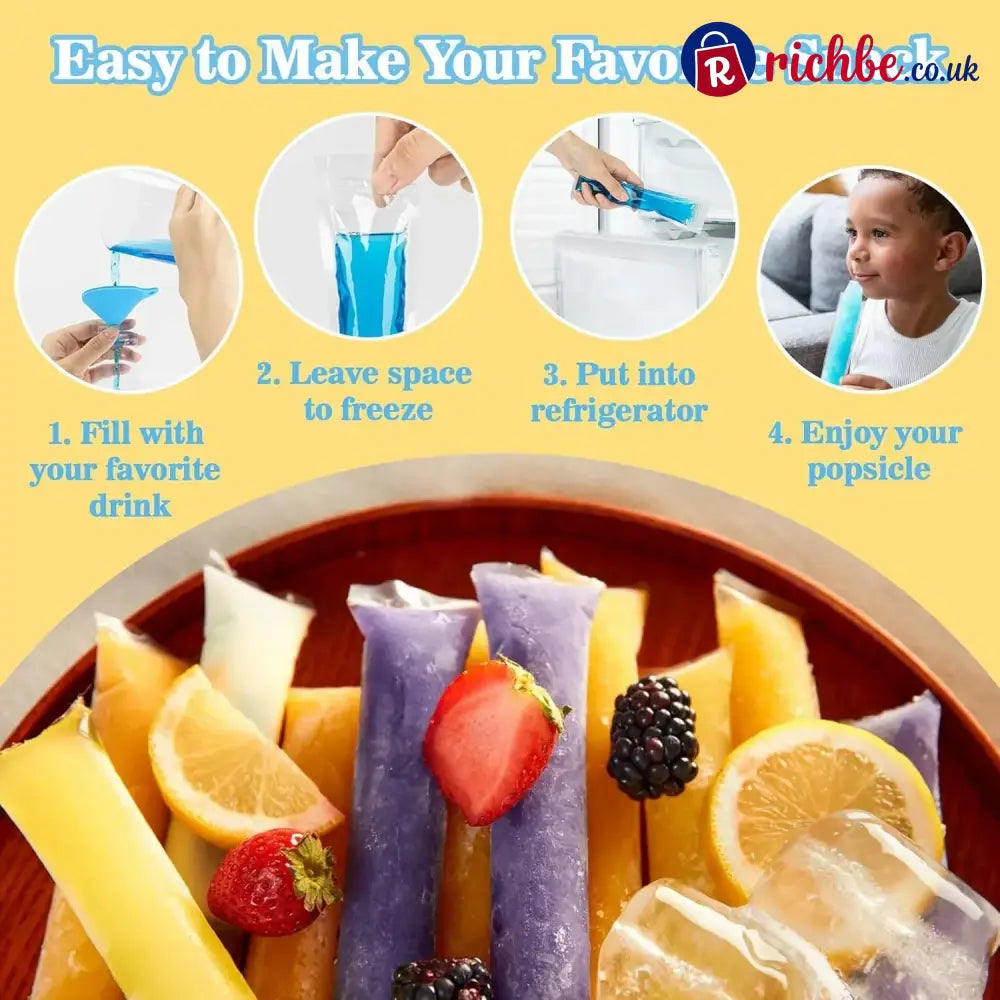 Food-grade disposable popsicle bags