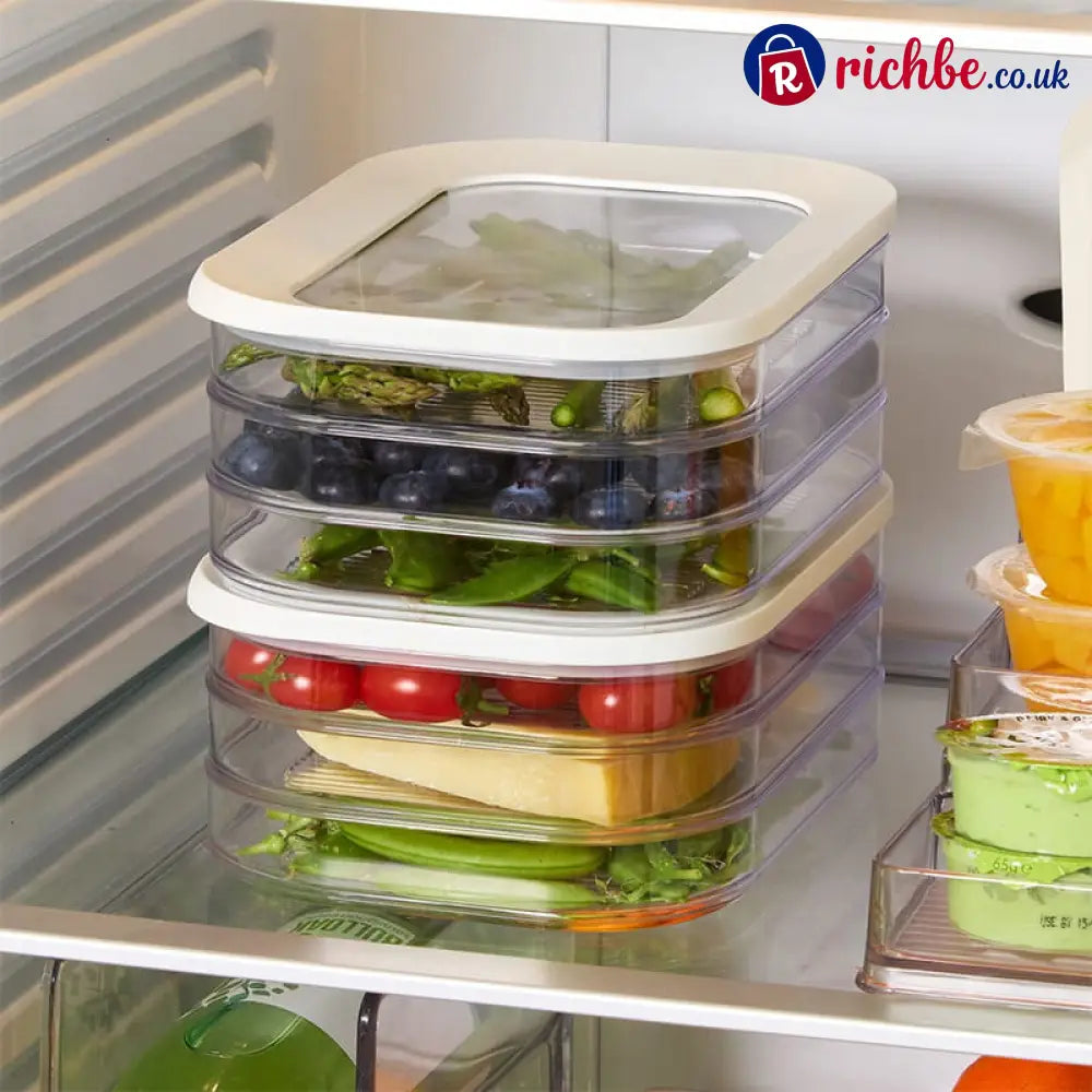 Food Storage Containers with Lid Clear Fridge Crisper - Fourth floor - Houseware & Kitchen