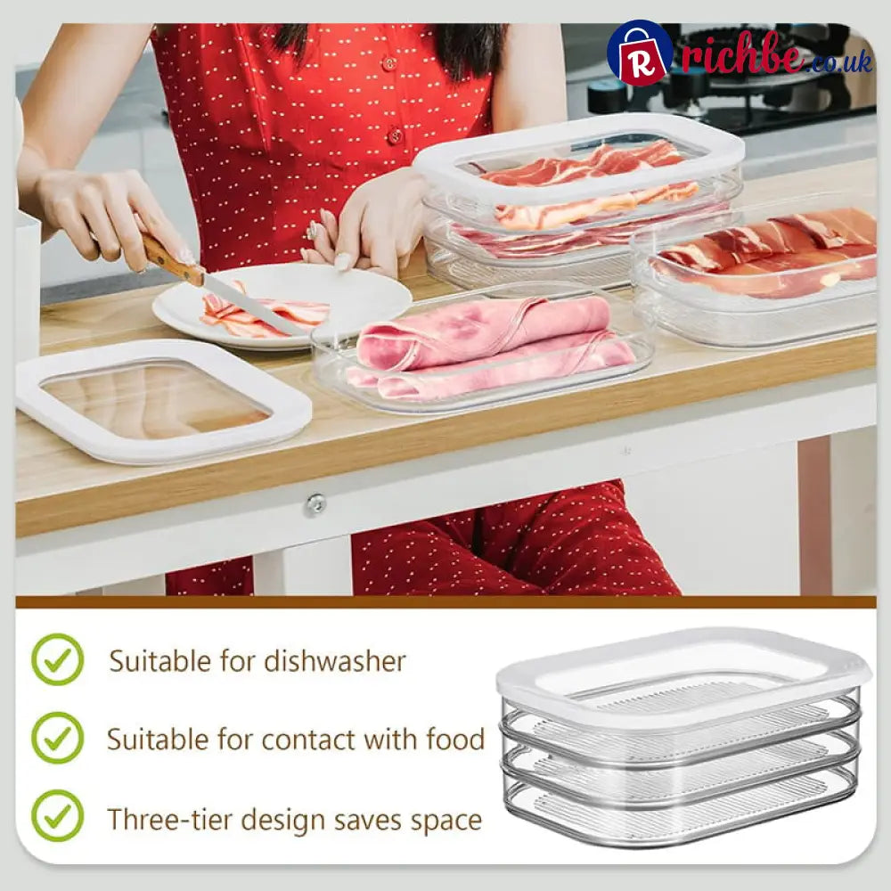 Food Storage Containers with Lid Clear Fridge Crisper - Fourth floor - Houseware & Kitchen
