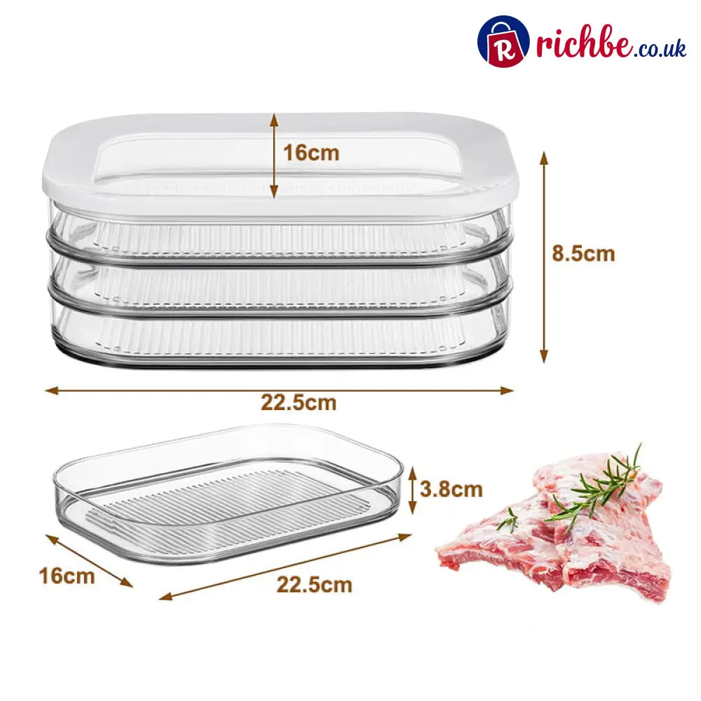Food Storage Containers with Lid Clear Fridge Crisper - Fourth floor - Houseware & Kitchen
