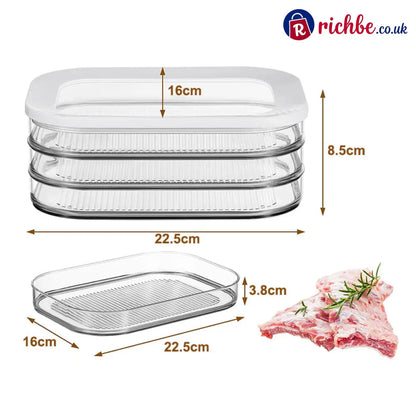 Food Storage Containers with Lid Clear Fridge Crisper - Fourth floor - Houseware & Kitchen