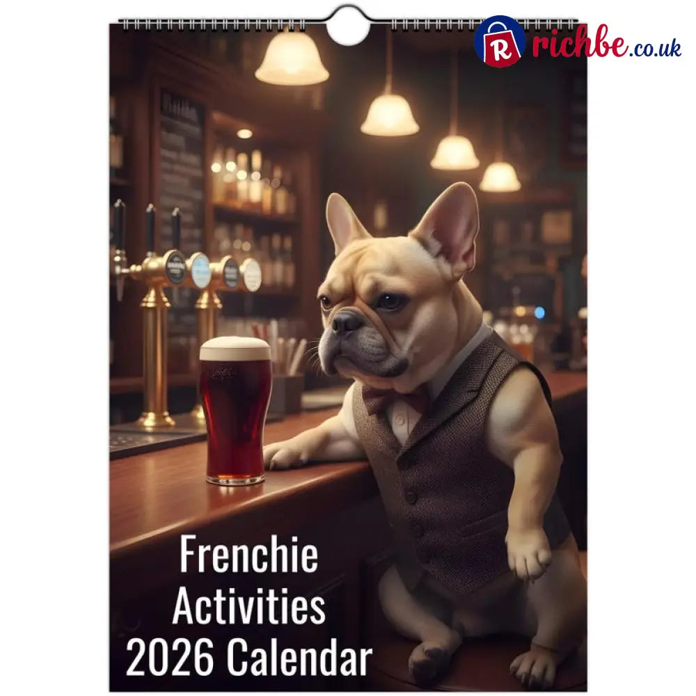 French bulldog Calendar 2026 - Daily Activities
