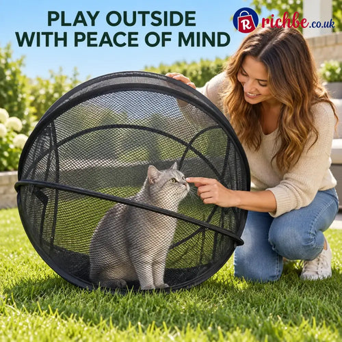 🐱🌿 Freshair Cat Haven™ – Pop-up Mesh Playpen