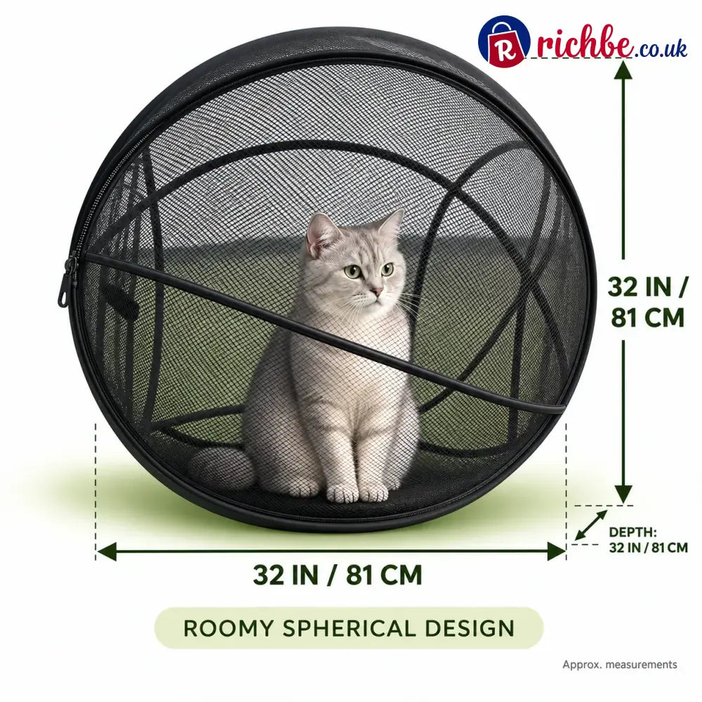 🐱🌿 Freshair Cat Haven™ – Pop-up Mesh Playpen