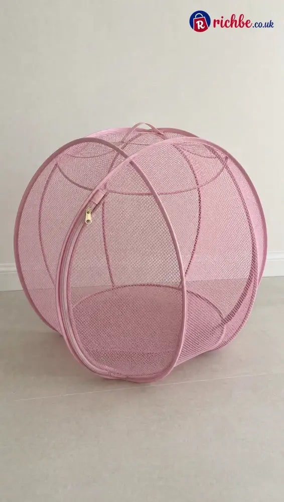 🐱🌿 Freshair Cat Haven™ – Pop-up Mesh Playpen - Pink