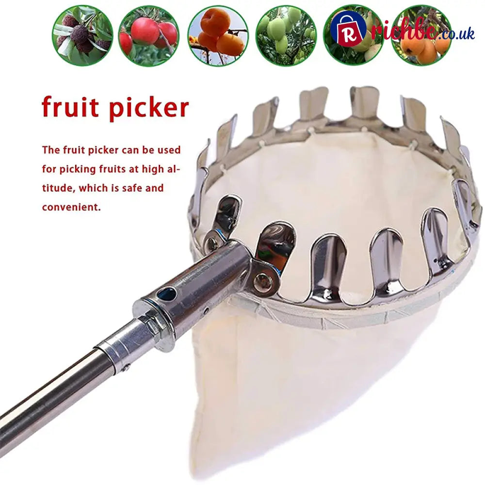 🍊Fruit Picker Head Basket – Durable Design Easy Attach & Perfect for Reaching High Branches Without a Ladder 🌳 - Hot