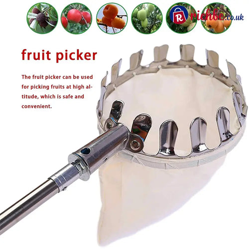 🍊Fruit Picker Head Basket – Durable Design Easy Attach & Perfect for Reaching High Branches Without a Ladder 🌳 - Hot