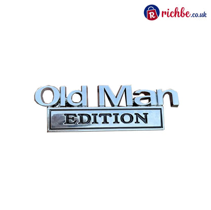 FUCK IT Edition Emblem/Old Man Edition Car Emblem - Old Man Edition Emblem / Sliver(2pcs)