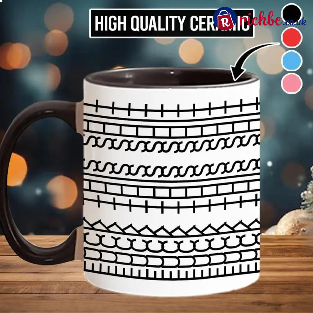 🔥Fuck This Shit Mug Hidden Message Funny Ceramic Coffee Mugs - Black and White