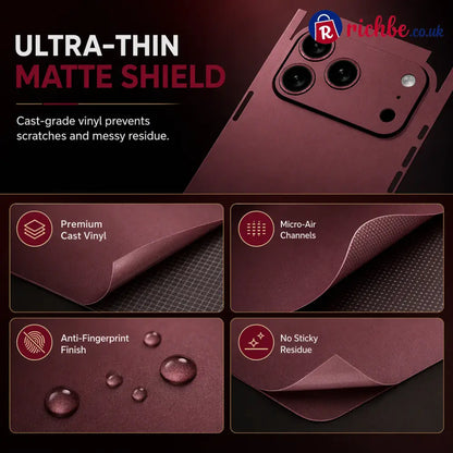 📢📢Full Wrap Scratch Resistant Protective Phone Back Skin Sticker - Electronics & Accessories