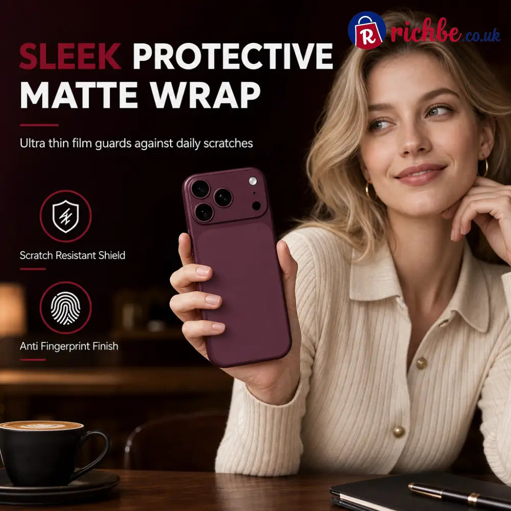 📢📢Full Wrap Scratch Resistant Protective Phone Back Skin Sticker - Electronics & Accessories