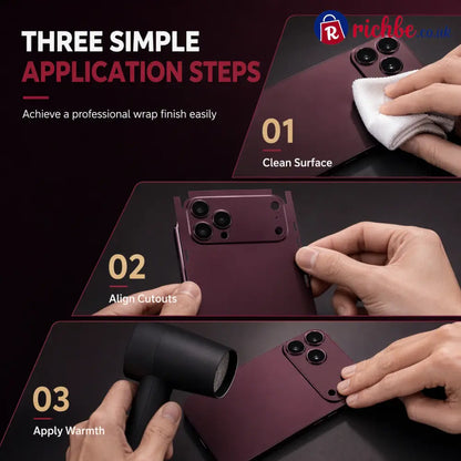 📢📢Full Wrap Scratch Resistant Protective Phone Back Skin Sticker - Electronics & Accessories