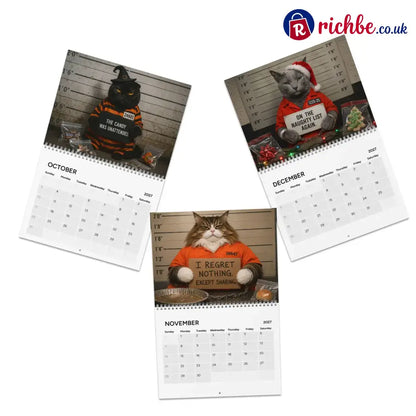 😂Funny Cat Mugshots 2027 Calendar