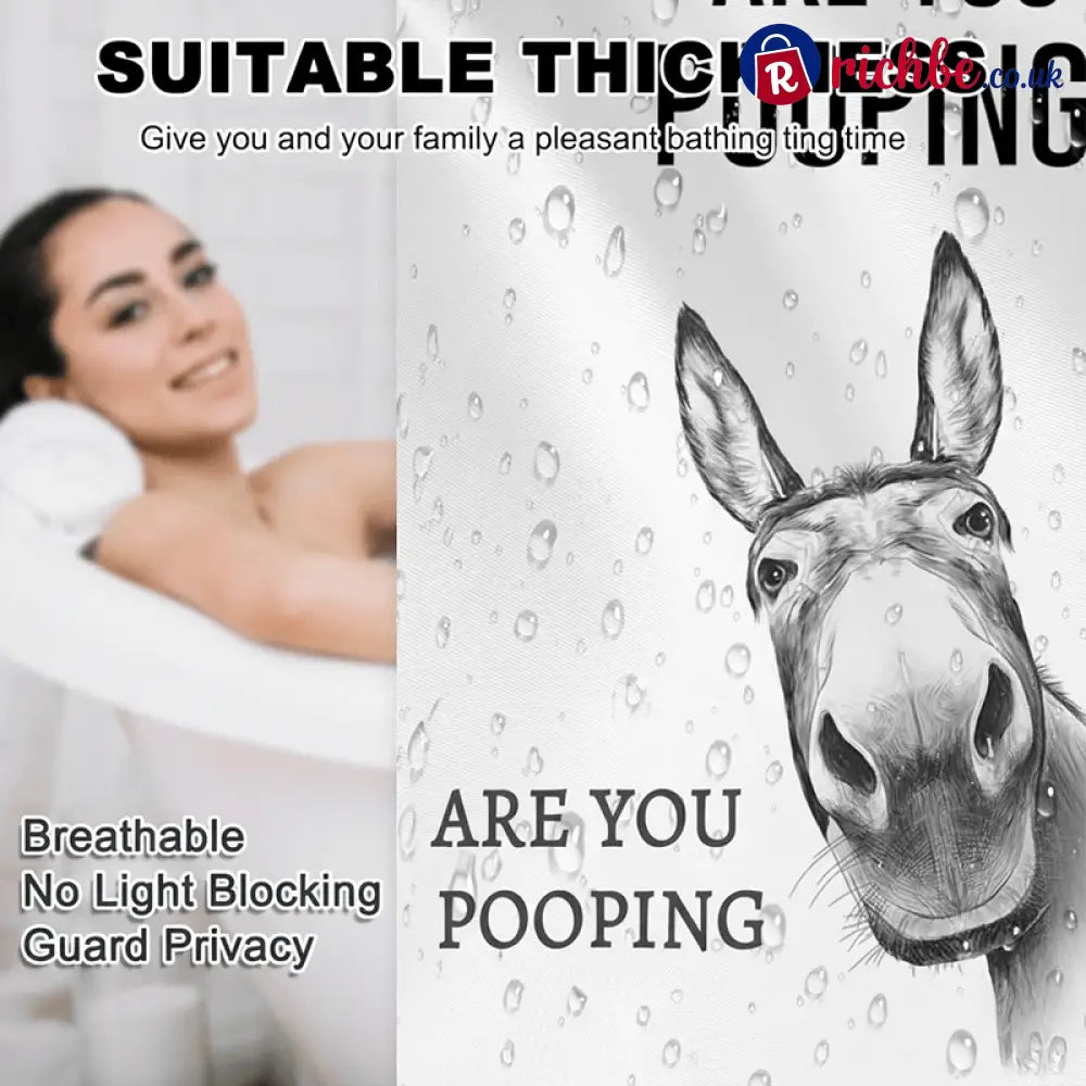 Funny Donkey Shower Curtain