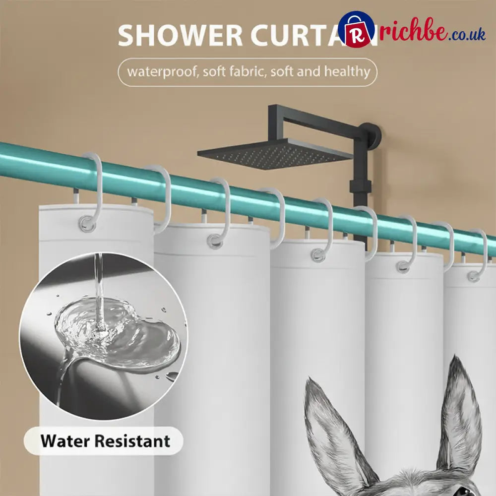 Funny Donkey Shower Curtain