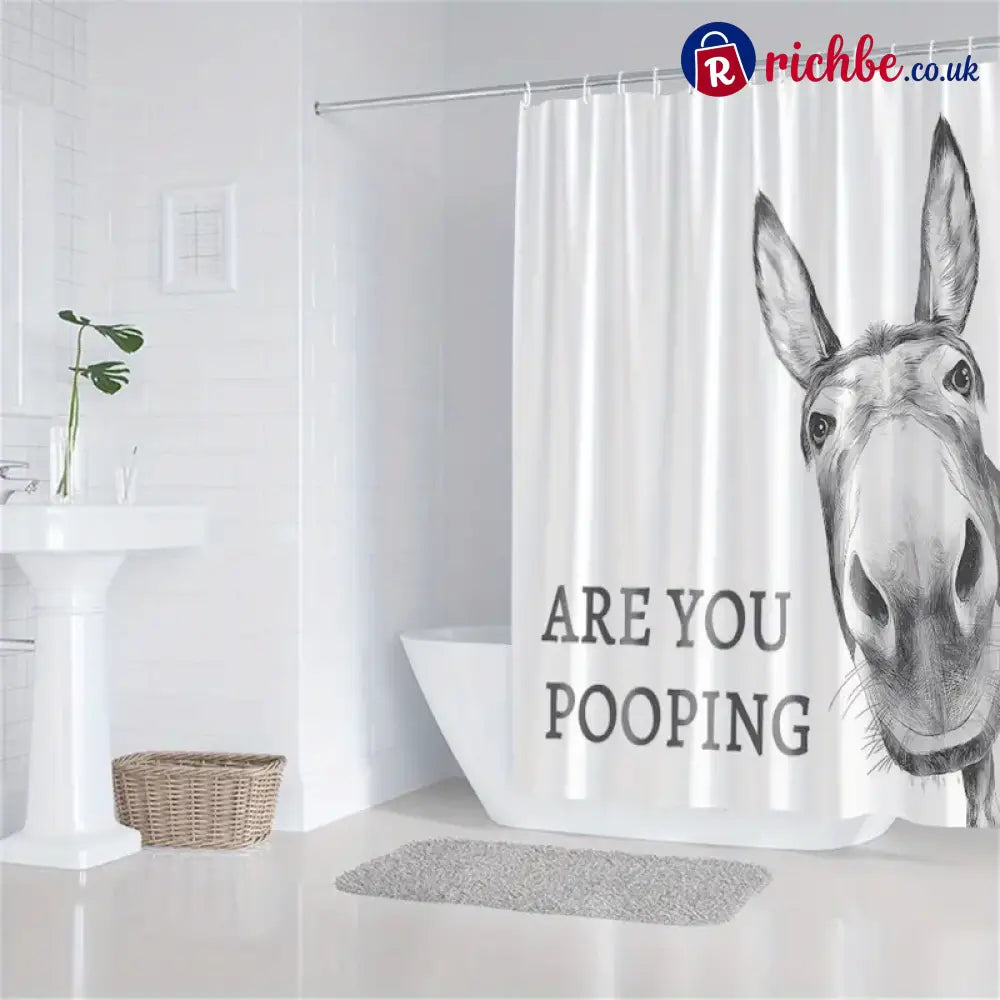 Funny Donkey Shower Curtain