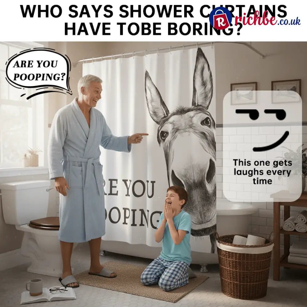 Funny Donkey Shower Curtain