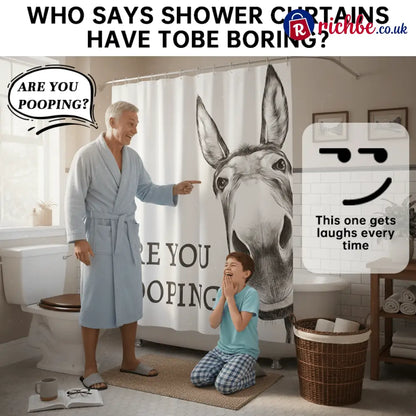 Funny Donkey Shower Curtain