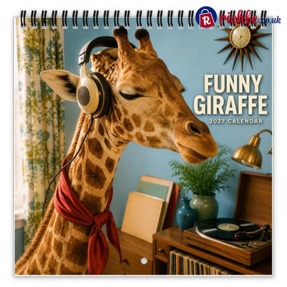 🦒 Funny Giraffe 2027 Wall Calendar – Music Sass & Long-Necked Charm - 2027 CALENDAR