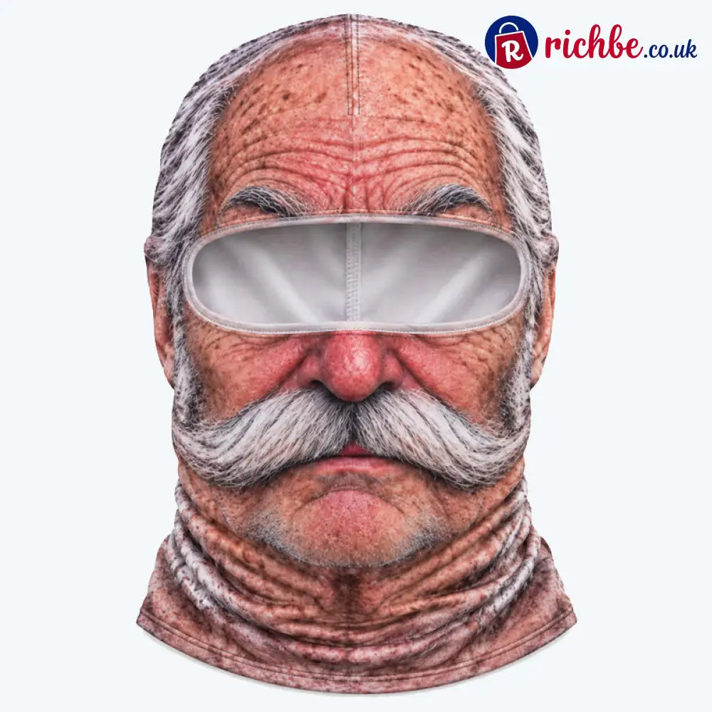 Funny Realistic Face Ski Mask – Hilarious Winter Party Gear for Outdoor Groups - Bearded style - Beauty& Health