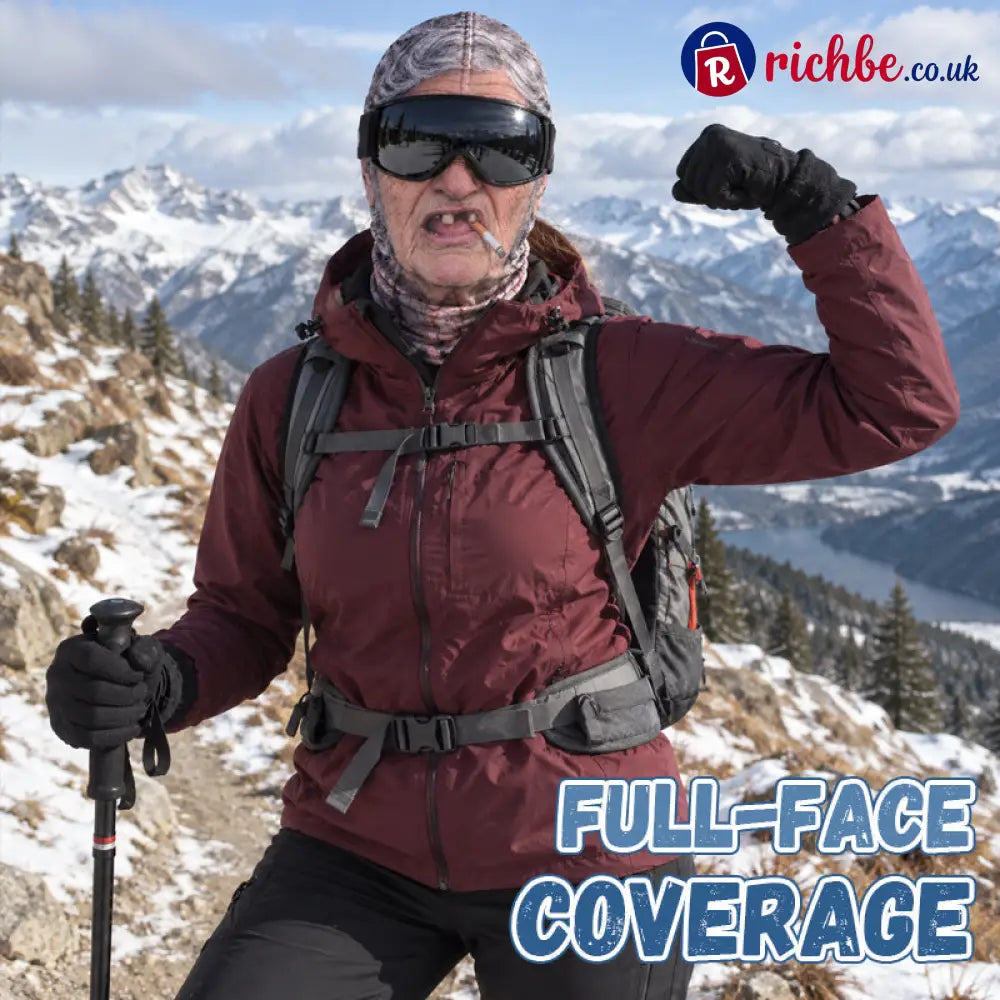 Funny Realistic Face Ski Mask – Hilarious Winter Party Gear for Outdoor Groups - Beauty& Health