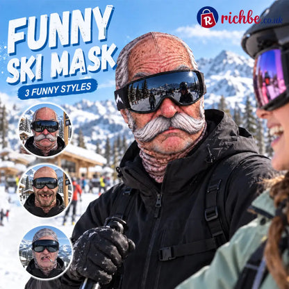 Funny Realistic Face Ski Mask – Hilarious Winter Party Gear for Outdoor Groups - Beauty& Health