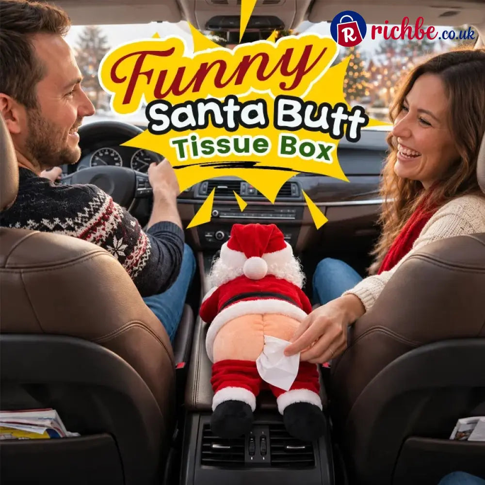 Funny Santa Butt Tissue Box - One