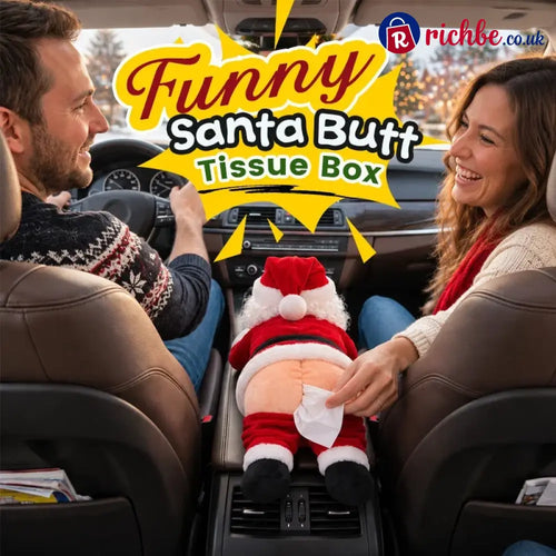 Funny Santa Butt Tissue Box - One