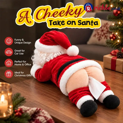 Funny Santa Butt Tissue Box - One
