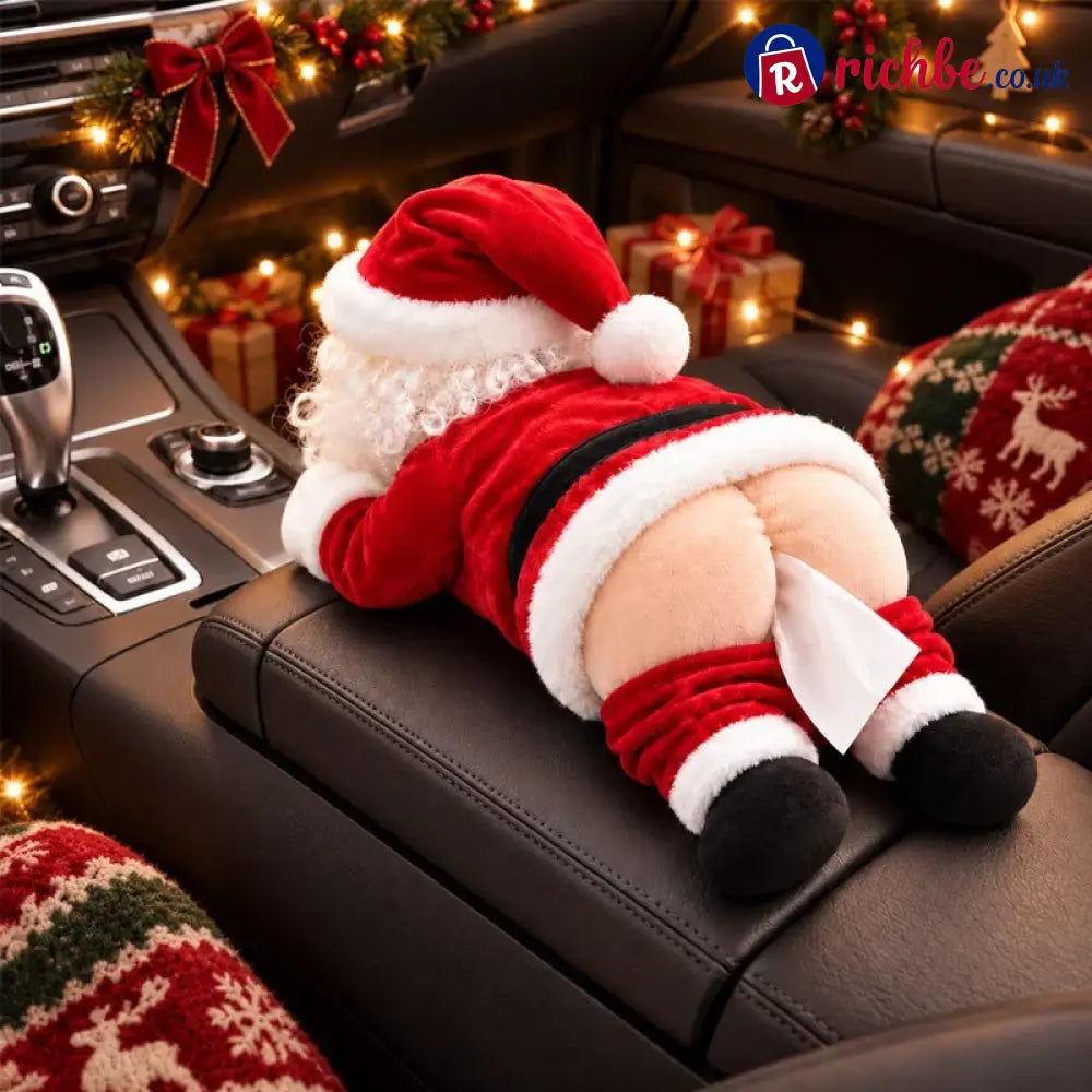 Funny Santa Butt Tissue Box - One