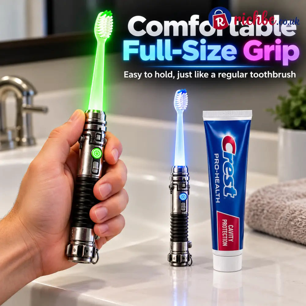 Galactic Glow Toothbrush – LED Light-Up Manual Toothbrush