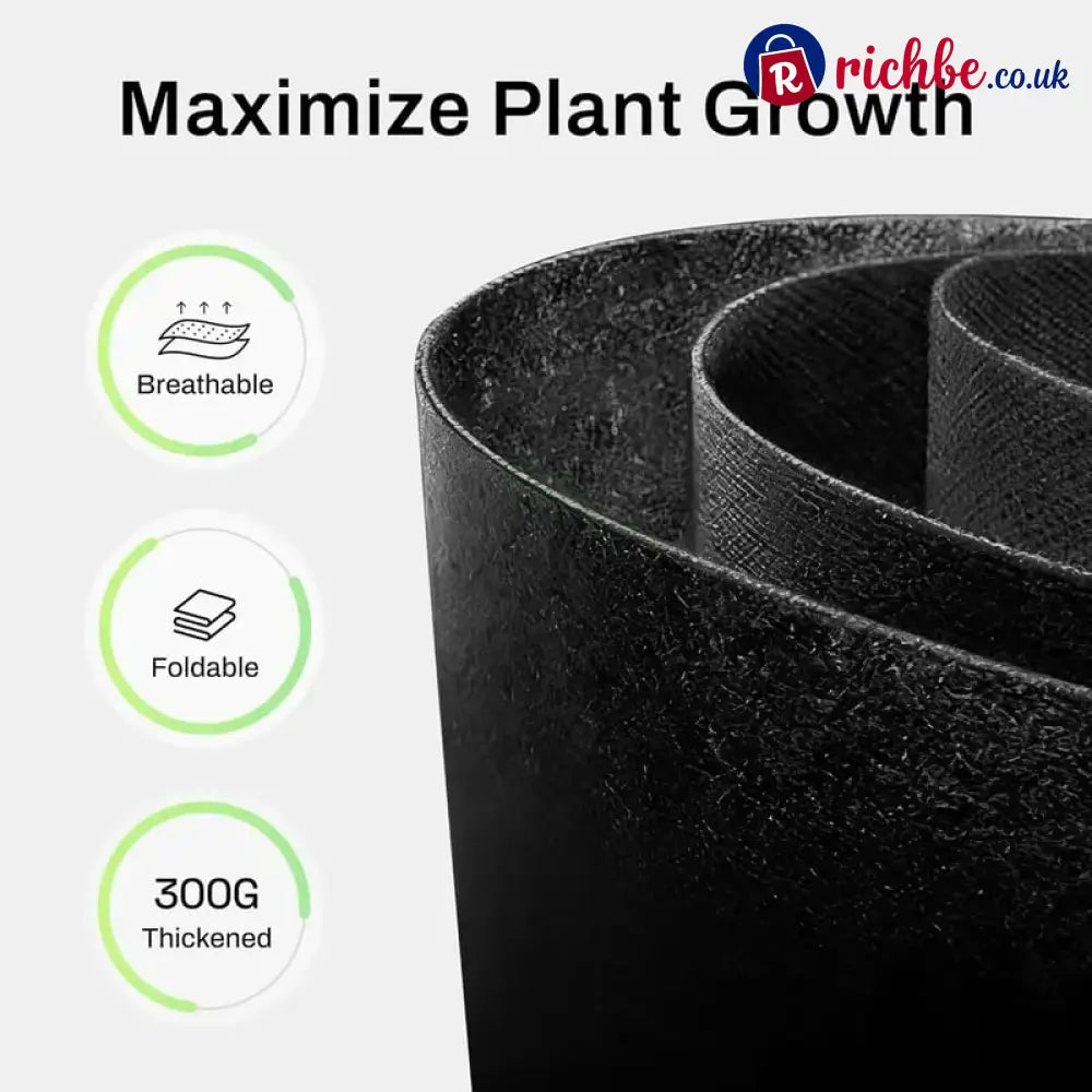 🌱 Gallon Grow Bags – Heavy Duty Aeration Fabric Pots with Handles for Vegetables Flowers & Fruits 🪴