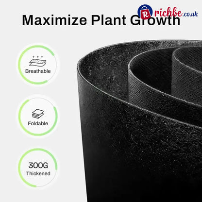 🌱 Gallon Grow Bags – Heavy Duty Aeration Fabric Pots with Handles for Vegetables Flowers & Fruits 🪴