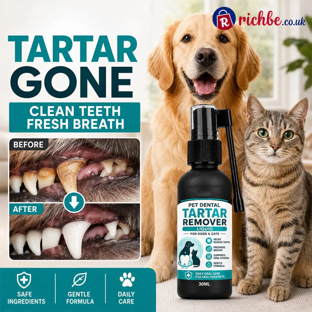 🐾 Gentle Pet Dental Cleaning Spray‑ Vet‑Formulated Tartar Remover Spray for Dogs & Cats Safe Oral Care Solution to