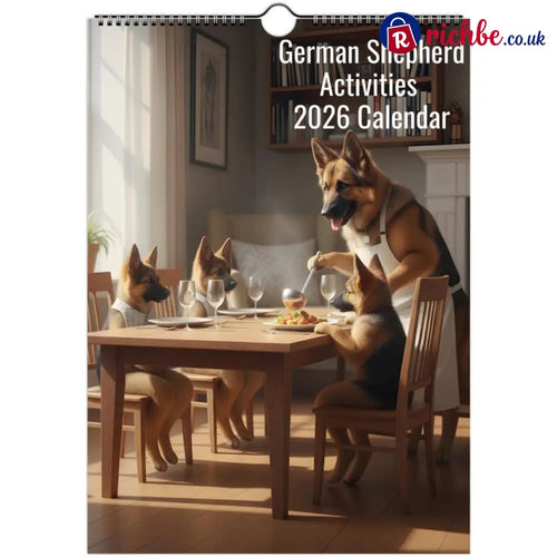 German Shepherd (Alsatian) Calendar 2026 - Daily Activities