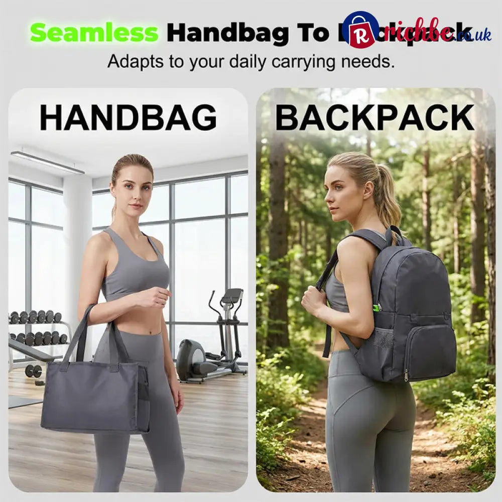 🎒 Get 50% off now! Foldable 3-in-1 travel bag—combining a backpack, handbag, and tote—lightweight, water-resistant, and perfect for travel 🧳✨