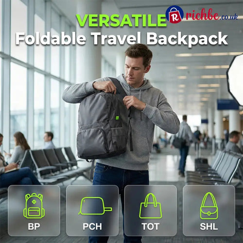 🎒 Get 50% off now! Foldable 3-in-1 travel bag—combining a backpack, handbag, and tote—lightweight, water-resistant, and perfect for travel 🧳✨