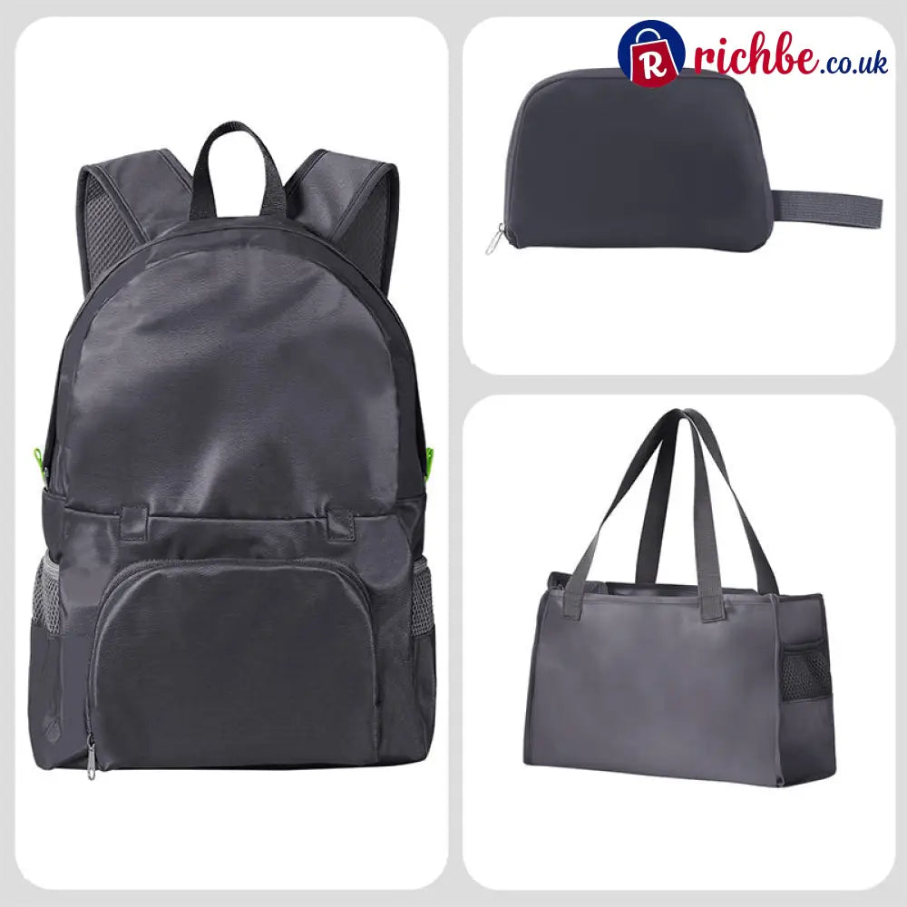 🎒 Get 50% off now! Foldable 3-in-1 travel bag—combining a backpack, handbag, and tote—lightweight, water-resistant, and perfect for travel 🧳✨