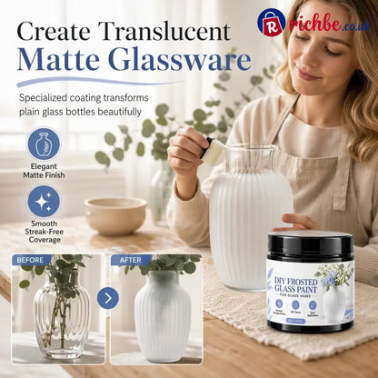 Glass Vase Diy Frosted Paint - Glass Vase DIY Frosted Paint