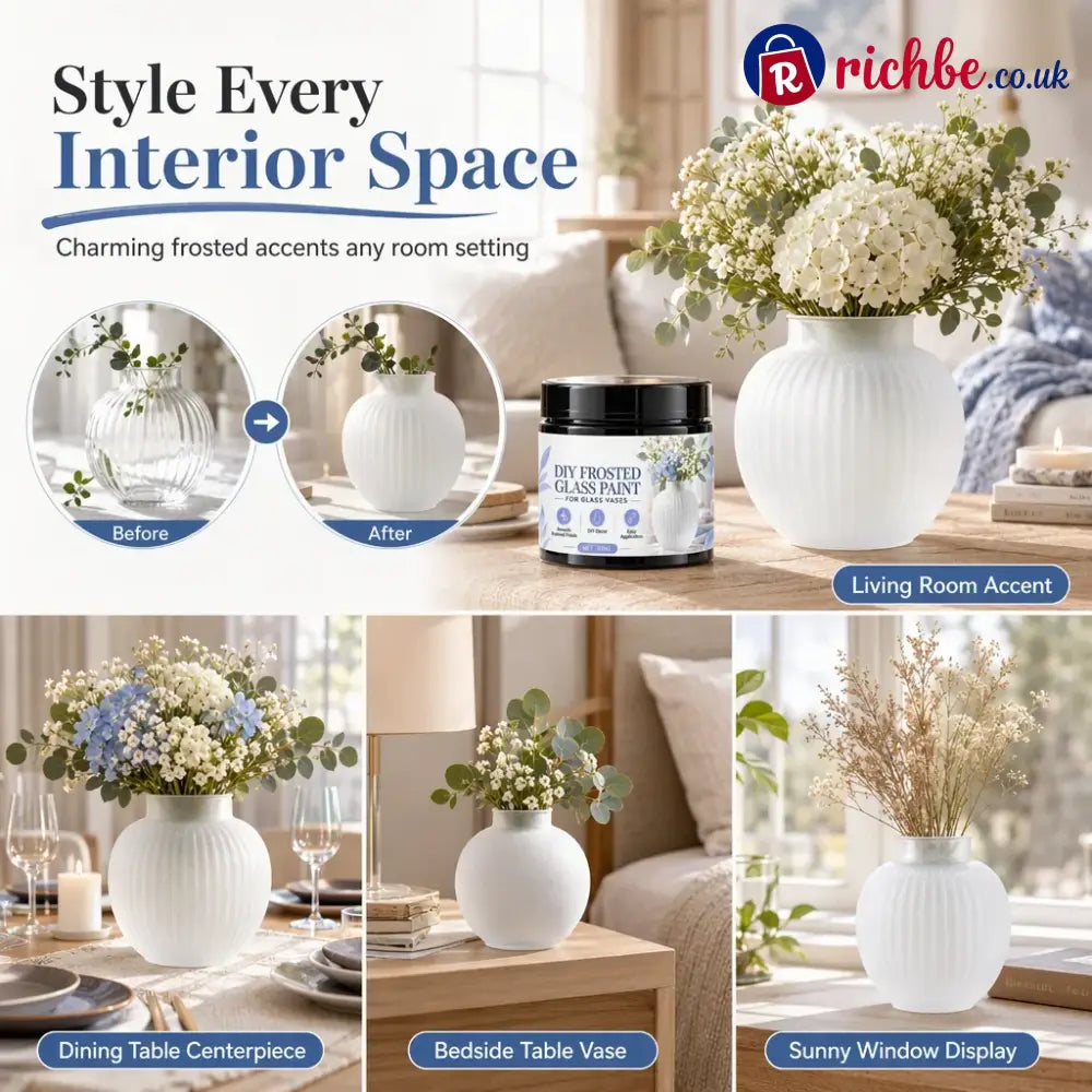 Glass Vase Diy Frosted Paint - Glass Vase DIY Frosted Paint