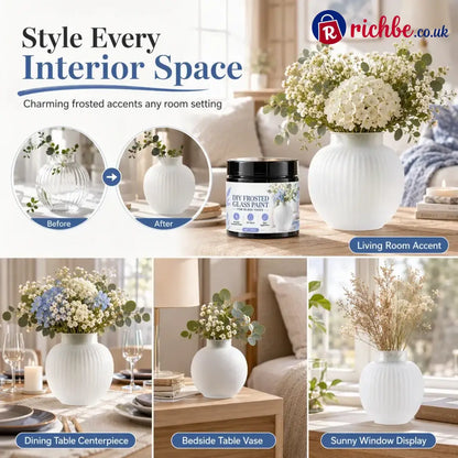 Glass Vase Diy Frosted Paint - Glass Vase DIY Frosted Paint