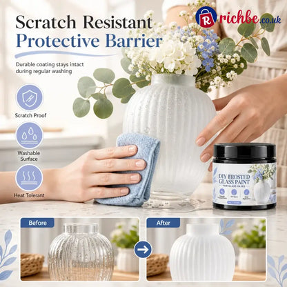 Glass Vase Diy Frosted Paint - Glass Vase DIY Frosted Paint