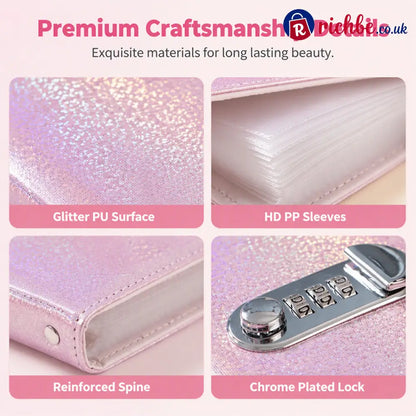 Glitter Password Lock Budget Binder
