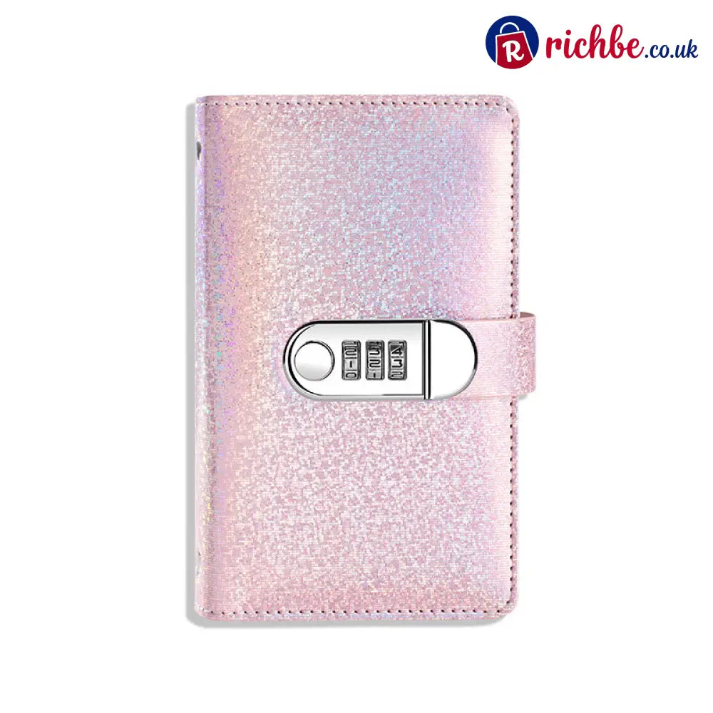 Glitter Password Lock Budget Binder