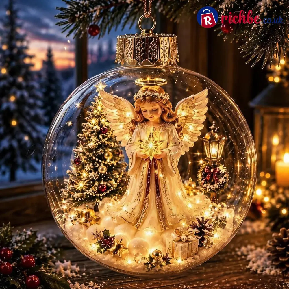 🎄Glowing Christmas Diorama Ornament – A Tiny Winter World in the Palm of Your Hand👼