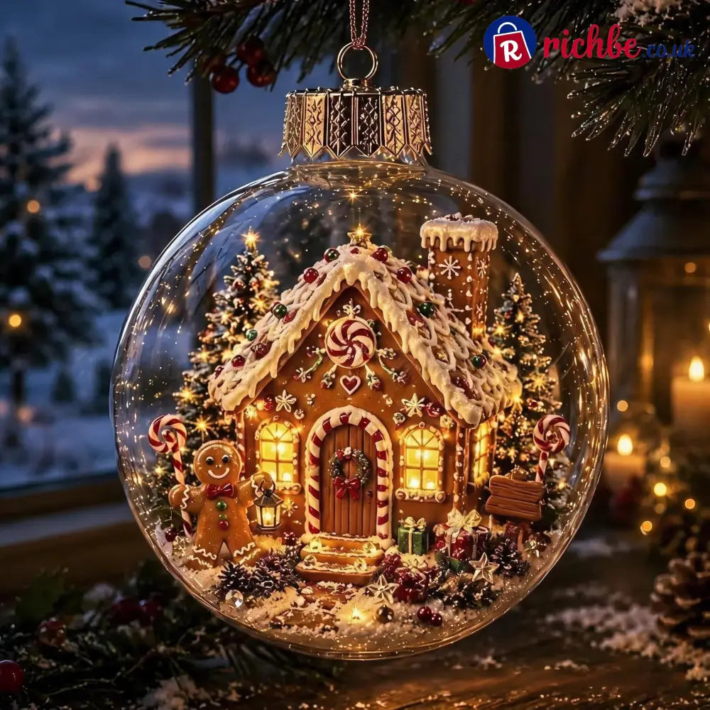🎄Glowing Christmas Diorama Ornament – A Tiny Winter World in the Palm of Your Hand👼