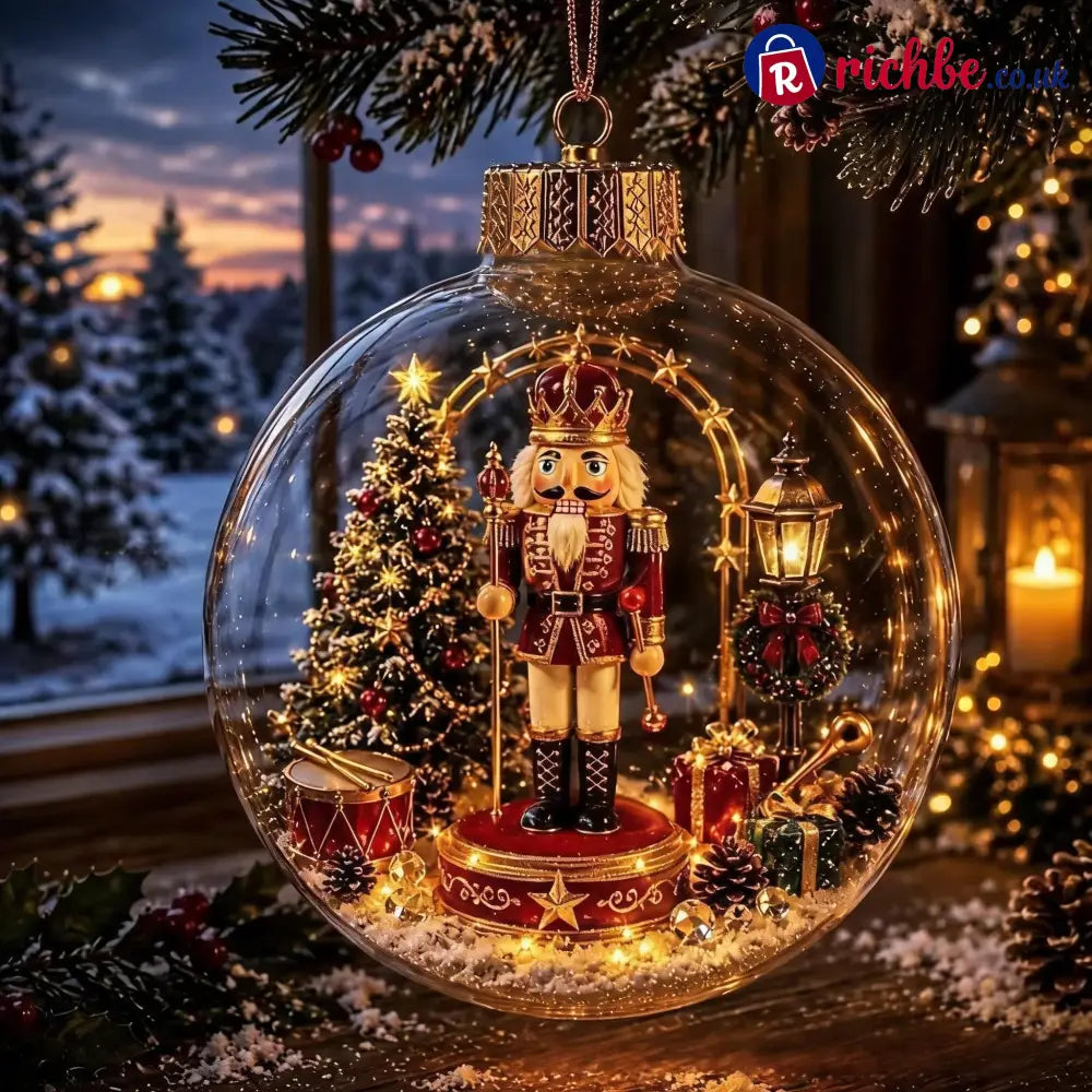 🎄Glowing Christmas Diorama Ornament – A Tiny Winter World in the Palm of Your Hand👼