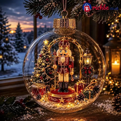 🎄Glowing Christmas Diorama Ornament – A Tiny Winter World in the Palm of Your Hand👼
